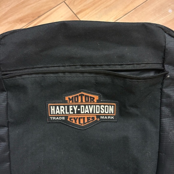 Harley-Davidson Black and Orange Men's Backpack - - Picture 4 of 4